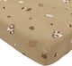 Meyco baby forest animals hoeslaken junior bed - sand - 70x140 150cm