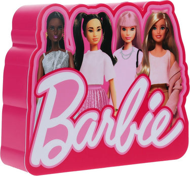 Paladone barbie licht – 16cm roze sfeerlamp met 4 barbie silhouetten – officieel gelicentieerd barbie product –