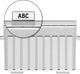 Zichtruiters han 9001 103x80x17mm lichtgrijs