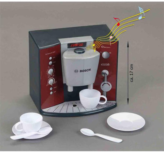 Klein toys bosch speelgoedkoffiezetapparaat - koffiemachine - incl. 2 kopjes - incl. geluid - rood
