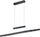 Trio trajan - hanglamp - zwart mat - incl. 1x smd 45w - hoogte en lengte verstelbaar - touch dimmer - traploos instelbare lichtkleur - verlichting omhoog en omlaag