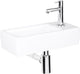Differnz fonteinset helios rechthoek rechts 37.5x18.5x9.5cm keramiek wit