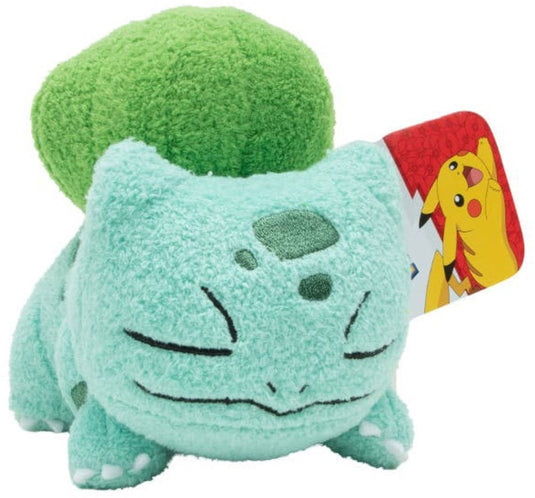 Jazwares pokémon sleeping knuffel figure bulbasaur 12 cm knuffeles
