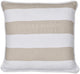 Riviera maison striped sierkussen - 45x45 cm - zand