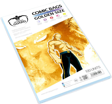 Ultimate guard comic bags resealable (100) - golden size