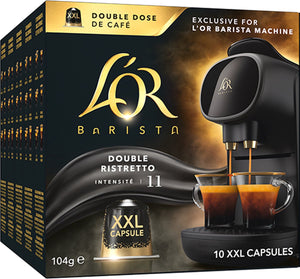 L'or barista xxl double ristretto koffiecups - intensiteit 11 12 - 5 x 10 capsules