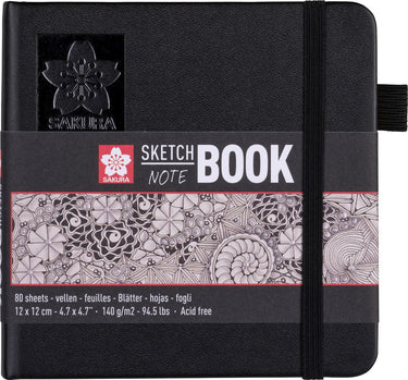 Sakura schets notitieboek 12 x 12 cm 80 pagina's crèmewit papier 140g