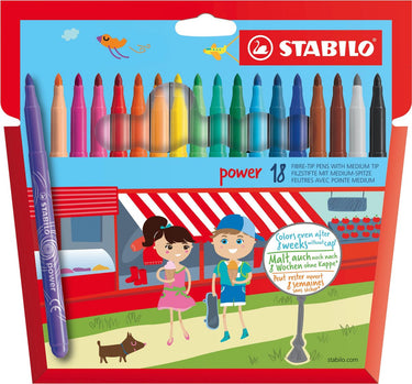 Stabilo power viltstiften - 18dlg.