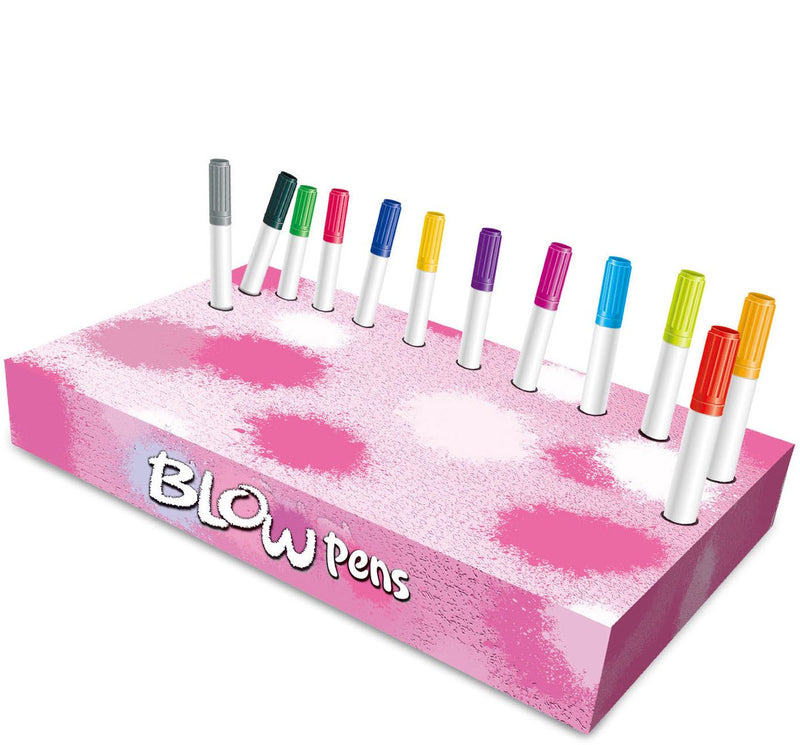 Load image into Gallery viewer, Lobbes speelgoed bv lobbes blaaspennen set met pompje en fantasie templates voor kinderen.
