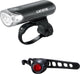 Cateye el135n + orb ld160 lampset - fietsverlichting - led - zwart