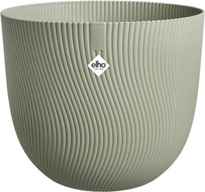 Elho sereh rond 25 - bloempot voor binnen buiten - 100% gerecycled plastic - ø 24.5 x h 21 cm - scandinavisch groen
