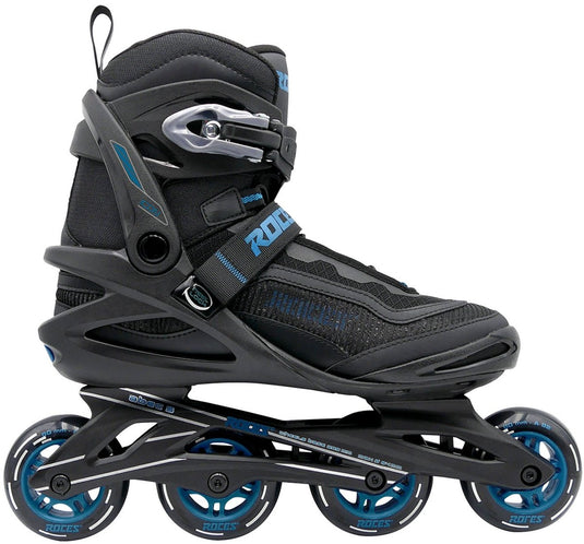 Roces icon x 80 skeelers - inline skates - zwart blauw - maat 44