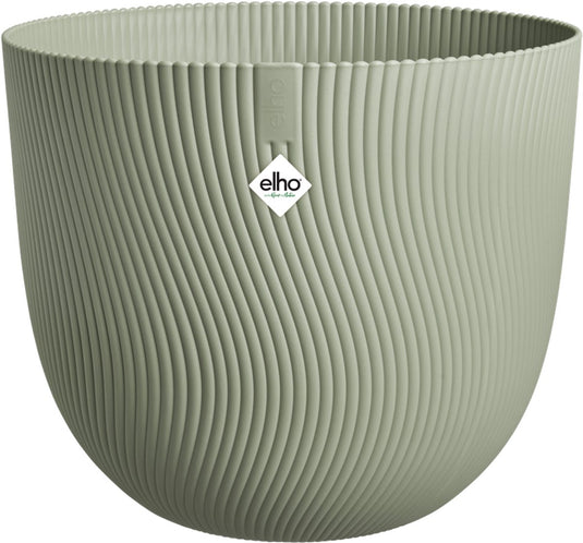 Elho sereh rond 60 - grote bloempot voor binnen buiten - 100% gerecycled plastic - ø 59 x h 50.6 cm - scandinavisch groen