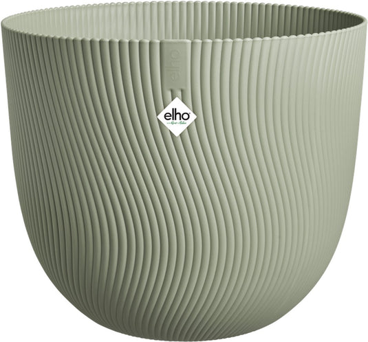 Elho sereh rond 30 - bloempot voor binnen buiten - 100% gerecycled plastic - ø 29.5 x h 25.3 cm - scandinavisch groen