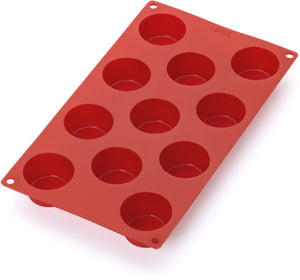 Lékué bakvorm 11 mini muffins - siliconen - red
