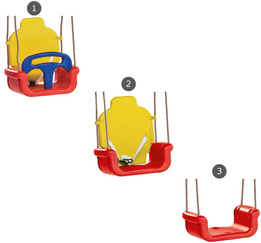 Kbt baby schommelzitje groeimodel rood geel
