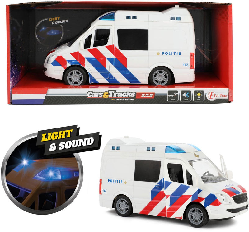 Load image into Gallery viewer, Toi-toys politiebus met licht en geluid

