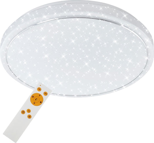 Briloner star - plafonnière dimbaar - plafondlamp - kleurtoon instelbaar: warm wit-koud - plafondlamp incl. nachtverlichting - timerfunctie - afstandsbediening - metaal - geïntegreerd - led - 18 w - d: 38,5 cm