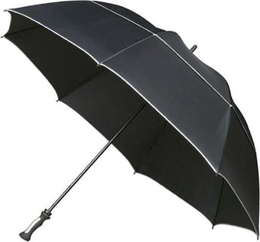 Falcone - xxl storm paraplu - ø 150 cm - groot - windproof - zwart