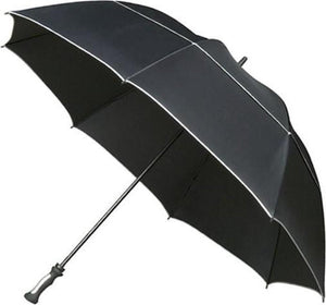 Falcone - xxl storm paraplu - ø 150 cm - groot - windproof - zwart