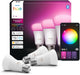 Philips hue slimme led a60 lamp - wit en gekleurd licht - e27 fitting - 810 lumen - 3 stuks