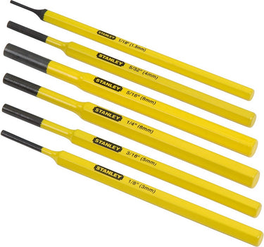 Stanley handgereedschap centerpunt en drevel set 6dlg. - 4-18-226