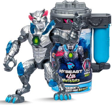 Moose toys mrbeast lab mutators - mutatie kamer metallic panther - maak je eigen mrbeast actiefiguur