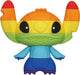 Monogram lilo stitich - rainbow stitch magnet