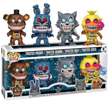 Funko pop! five nights at freddy's - the twisted ones glow-in-the-dark 4-pack exclusive
