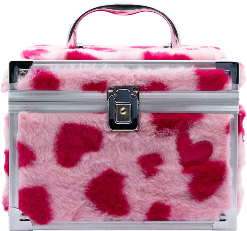 Load image into Gallery viewer, Create it! - make-up case fluffy hartjes
