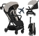 Lionelo julie air - ultralichte buggy - reisbuggy - auto-folding compact - slechts 7,5 kg - reizen handbagage - verstelbare rugleuning tot ligstand - xxl zonnescherm met upf50+ - onderhoudsvrije wielen - vanaf 6 maanden tot 22 kg - kinderwagen