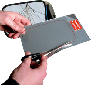 Carpoint spiegel reparatiekit – zelfklevend - tijdelijk reparatie - afmeting 175x250mm