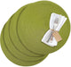 Westmark set van 4 placemats, ø 38 cm, polypropyleen, groen, saleen-collectie: circle