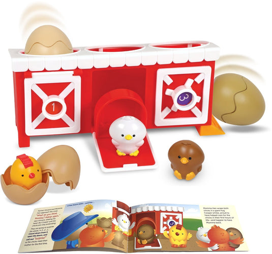Learning resources peekaboo peeksville kippenhok - vanaf 18 maanden