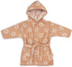 Jollein badjas - 100% badstof - 1-2 jaar - jacquard - flower