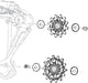 Sram nx sx eagle 12v derailleurwielset zwart