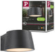 Paulmann led-wandarmatuur voor buiten capea insectvriendelijk ip44 96x128 mm 2200k 6w 550lm 230v 98° antraciet aluminium