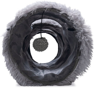Beeztees kitten nona - kattentunnel - grijs - 90x25x25 cm