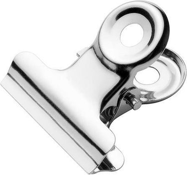 Westcott bulldog klem - 21,5x5,6mm - metaal - zilver - 10 stuks - papierklem - ac-e10900
