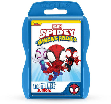 Winning moves top trumps junior - kaartspel - spidey and his amazing friends - engels