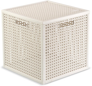 Curver kaya opbergmand cube - 19l - 28x28x28 cm - wit