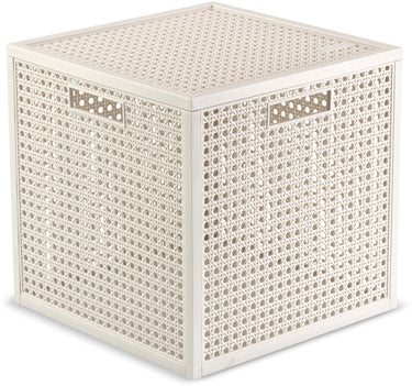 Curver kaya opbergmand cube - 19l - 28x28x28 cm - wit