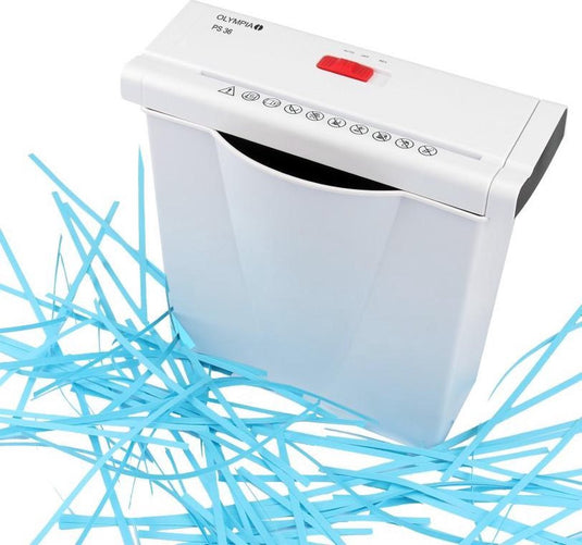 Olympia ps36w - papiervernietiger stroken 7l p2 tot 6 vellen wit