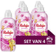 Robijn - wasverzachter - pink sensation - 4 flessen - 156 wasbeurten - voordeelverpakking