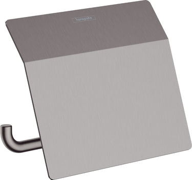 Hansgrohe addstoris closetrolhouder met klep brushed black chrome