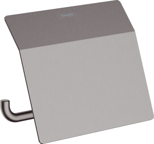 Hansgrohe addstoris closetrolhouder met klep brushed black chrome