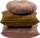 Woood feis kussens - velvet stof - roze naturel - set van 3