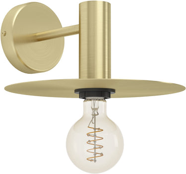 Eglo escandell wandlamp - e27 - 25 cm - goud - staal