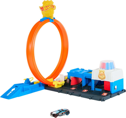 Hot wheels city superpolitiebureau - loopingbaan
