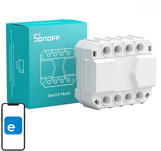 Sonoff s-mate - 3-kanaals zender - compatibel met mini r3 - batterijgevoed - 50m bereik